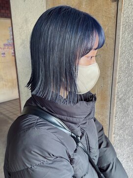 ガーデンヨコハマ(GARDEN YOKOHAMA) ブルージュ切りっぱなしボブ似合わせカットブリーチハイトーン