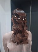ハーフアップ