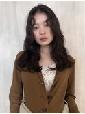 ダークブラウン/顔まわりカット/10代20代/表参道