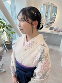 袴着付け/卒業式着付け/袴ヘアセット/袴ヘアアレンジ/卒業式ヘア