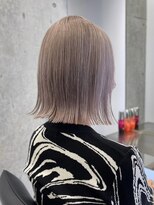 リムレスバイサンク 万代 新潟駅(LIMLESS by cinq)&nbsp;ミルクティーベージュカラーケアブリーチカラーピンクベージュ