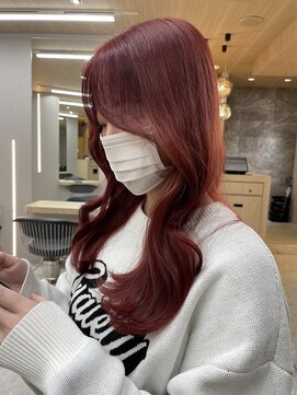 ボタン ハカタ(VOTAN hakata) 市野瀬裕奈/博多韓国ヘア/チェリーレッド/ワインレッド/暖色