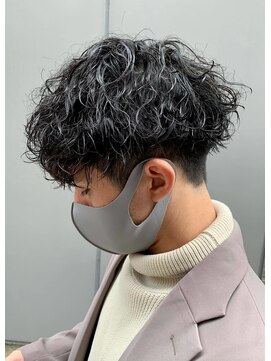 ジーニー 新百合ヶ丘(Genie) ダークアッシュニュアンスパーマ韓国マッシュベリーショート