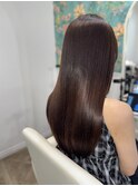 朝の時短に◎髪質改善ストレートで毎日サラツヤ