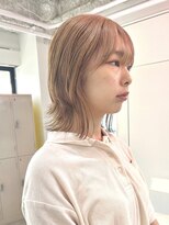 デート 下北沢(DATE) 下北沢ブリーチカラーハイトーンデザインカラー顔周りレイヤー◆