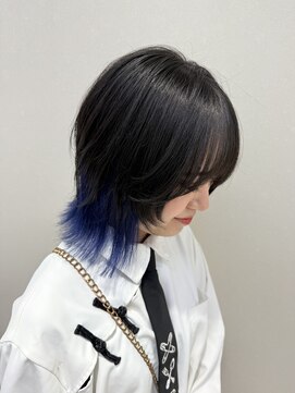 ロウ 町田(ROW) 大人かわいいくびれミディラベンダーインナーカラー