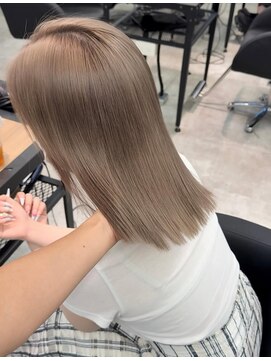 リンドトウキョウ(LINDO TOKYO) グレージュ/ブリーチ/ハイトーン/ダブルカラー/髪質改善