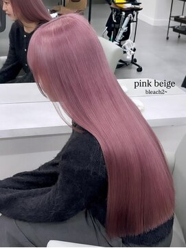 ベレーザ 渋谷(BELEZA) 17572全頭ブリーチアンブレラカラーバーガンディチェリーレッド