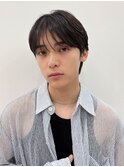 小顔効果◎韓国風シースルーバング×ナチュラルマッシュ