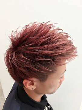 M O D モッズ メンズツーブロレッドアッシュ L ビューティ スタジオ モッズ 渋谷 Beauty Studio M O D Shibuya のヘアカタログ ホットペッパービューティー