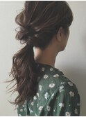 [weaves -SETAGAYA-] 簡単カジュアルポニーテール
