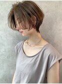 30、40代にオススメ☆イルミナカラー×前髪なしショート