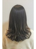 刈り上げセンターパートクラゲヘアーオリーブグレー18