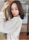 ワンホンミディアム_グレージュ_大人かわいい