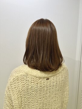 アドラーブル 長岡リップス旭岡店(adorable) 艶感♪大人可愛い内巻きゆるカール☆ピンクベージュハイライト