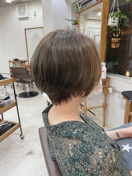 ル クール 青葉台(Le couel) 大人可愛い20代30代40代黒髪前下がりショートボブショート