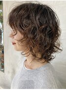 20代30代40代鎌倉パーマスタイルウルフパーマミディアムパーマ