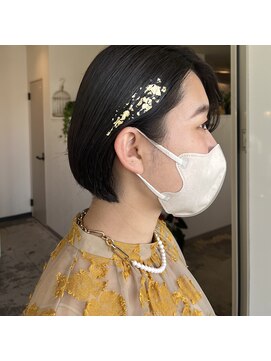 ルオント(Luonto) 【hair＆healing  Luonto】金箔ボブアレンジ