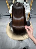 ★前髪カタロググレーベージュレイヤーロングアッシュブラック★