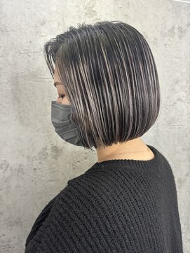 ルーツアイリー 心斎橋(ROOTS IRIE) バレイヤージュボブ/ハイライト