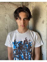 トヌコア ルア 下北沢店(TONUKOA RUA)&nbsp;【サロンスタイル】センターパート×ニュアンスパーマ