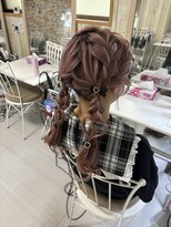 ヘアーメイクサロン リュクス(Hair make salon LUXE) ハーフツインハートヘアアレンジ