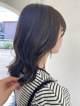 ムクヘア 御幸店(MUKU hair) ブリーチなしオリーブカラーで可愛さ抜群のくすみカラー!