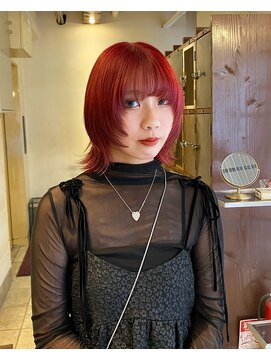 遊人 レン(REN) ボルドーカラー/ハイトーン/梅田