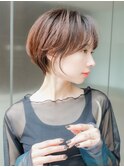 小顔秋色くすみベージュ透明感カラーオリーブカラー_F0234