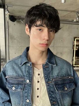 スクリーンギンザメゾン 銀座(SCREEN GINZA MAISON.) MEN’S HAIR/ブルーブラック/フェザーパーマ/銀座