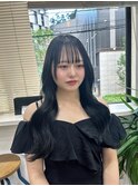 ブルーブラック/韓国風/ブリーチなし