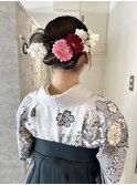 【Nanaka】卒業式ヘアセット/カチモリ/生花/袴着付け