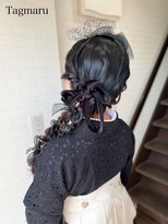 タグマル&nbsp;卒業式袴着付けヘアセット☆サイドのあみ下ろし