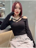 顔型別ヘアスタイル特集/ホワイトグレージュ/ミニウルフ