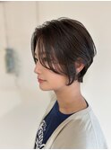 耳掛けもキマる◎立体感ハンサムショート