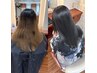 【圧倒的ツヤ感】カラー+髪質再生トリートメント￥15000