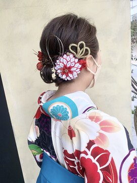ゼストソエル(ZEST soell) 卒業式アレンジ　ヘアセット　袴　レンタル【立川soell水島】