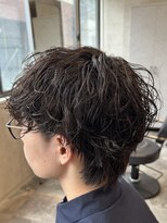 ハッシュタグネイビー 仙台駅前店(#NAVY) 波巻きツイスパ仙台美容室サーフカールフェザーショート刈り上げ