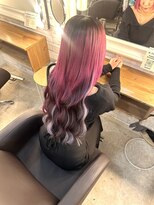 ヘアメイクサロン ゼロ(ZERO)&nbsp;ボルドー×黒