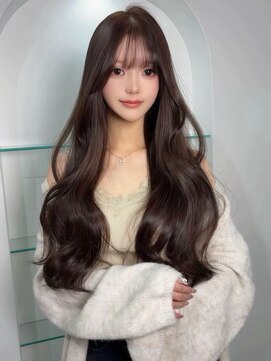 ボタン ハカタ(VOTAN hakata) チョコレート/ダブルカラー/レイヤーカット/前髪/センター分け