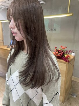 ローレン(LOREN) ミディアムヘア/デザインカラー/フェイスフレーミング/栄/久屋