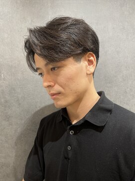 ニコ トウキョウ ヨコハマ(nico) センターパートニュアンスパーマメンズカット