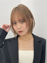 サンドイエナ 横浜店(sand yena)&nbsp;ボブディオリーブベージュ髪質改善縮毛矯正フェイスレイヤー