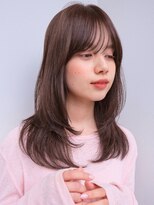 ラフ フロム ガーデン(Laf from GARDEN) ミディアム/レイヤーカット/顔周りカット/ベージュ/透明感カラー