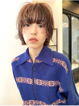 シータ(sheta) 【表参道sheta中澤】ハッシュカットボブウルフレッドブラウン