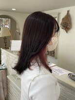 エクファ ヘア シェリル 草津 南草津店(ex-fa hair cherir) ミルクティーブロンド/ダークブルー/デジタルパーマ/南草津