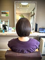 ヘアーメイクロージー 八軒店 (HAIR MAKE ROSY) 大人上品な艶感丸みショートボブ