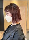 ピンクボブ×透明感カラー。大人っぽく仕上げるコツ