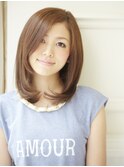 【黒髪でも似合う！】上品ミディアム