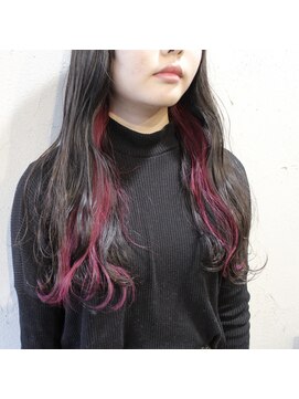 デコヘアーフラッペ(DECO HAIR frappe) ピンクのインナーカラー